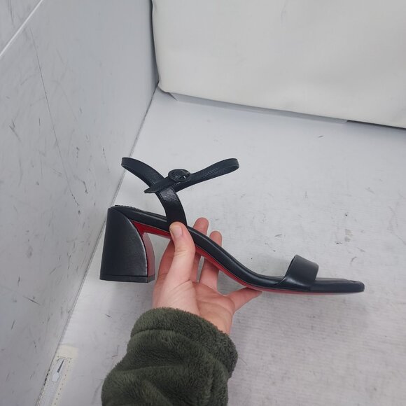 Christian Louboutin Black Miss Jane Sandal - Picture 8 of 11